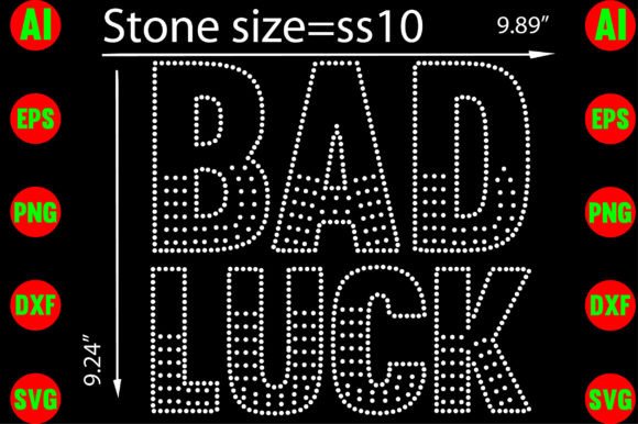 Bad Luck Rhinestone Templates: A Creative Asset for Bold Projects