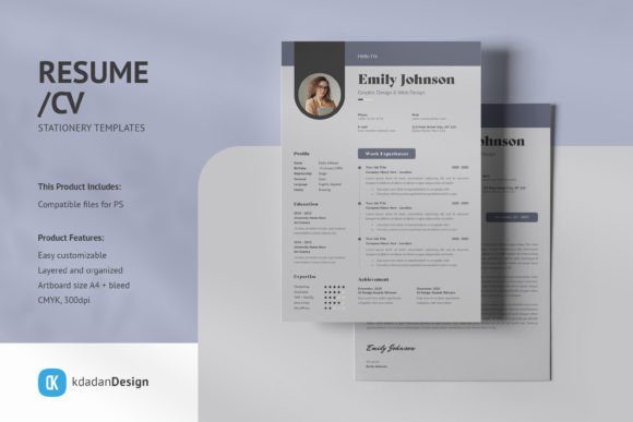 Elevate Your Career with Resume CV PSD Design Templates Vol 09.1