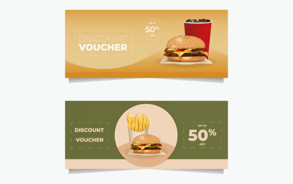 Fast Food Discount Voucher Templates
