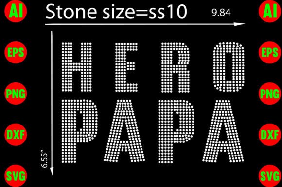 Hero Papa Rhinestone Templates Design: A Practical Asset for Creators