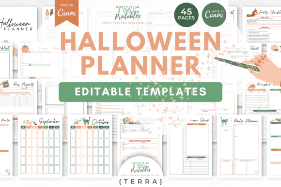 Master Your Halloween Event with Halloween Planner Canva Templates TERRA
