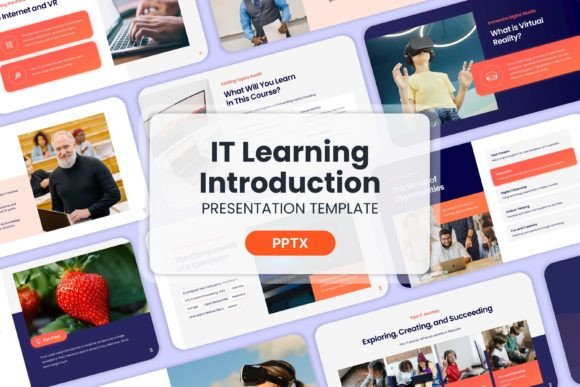 Professional Creative Design: IT Learning Introduction Templates