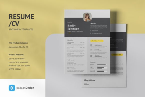 Resume CV PSD Design Templates Vol 10.2: A Modern Overview