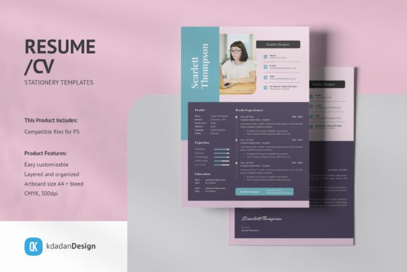 Resume CV PSD Design Templates Vol 183: Elevating Your Professional Narrative
