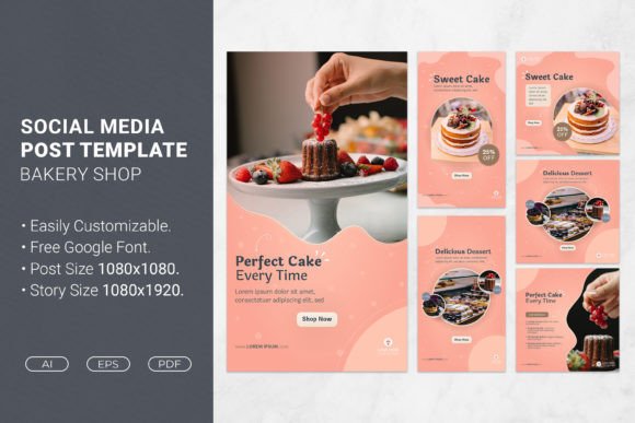 Stop the Scroll: How Bakery Shop Social Media Templates Can Sweeten Your Feed