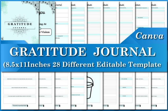 Streamline Your Self-Care Routine with Gratitude Journal Canva Templates