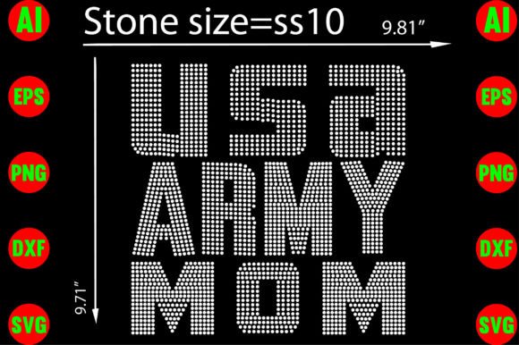 The Modern Patriot's Canvas: How the USA Army Mom Rhinestone Templates Design Empowers Creators and Entrepreneurs