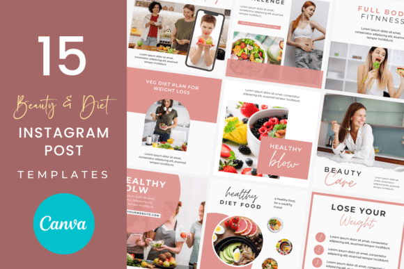 Transform Your Feed: A Guide to Beauty Diet Instagram Post Templates